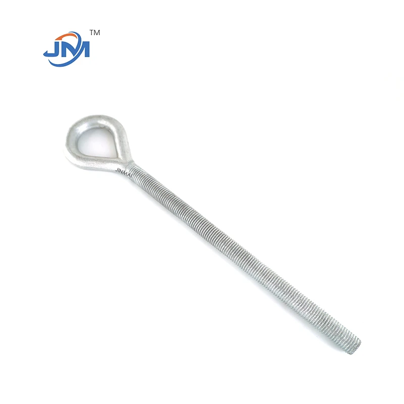 Fòje cho -dip galvanize boulon je oval