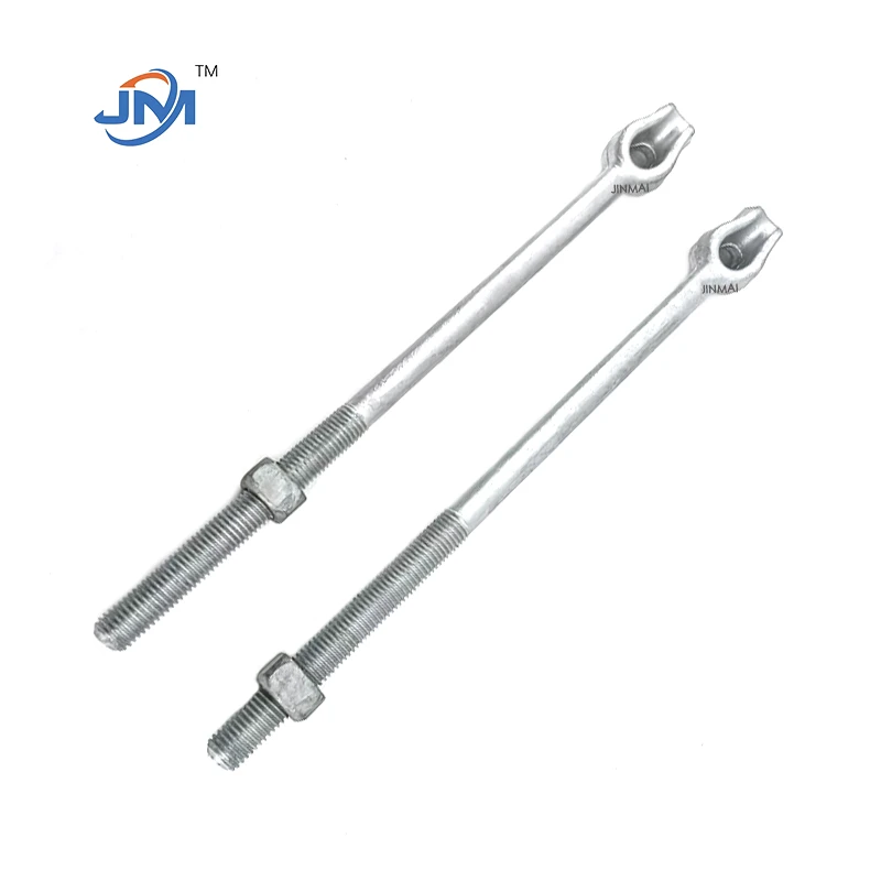 Fòje Single Eyelet Anchor Rod Pol ak Materyèl Fil