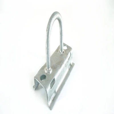 FTH aksesè Ies galvanised Steel Pol Support/Galvanized Steel Pole Support Manifakti