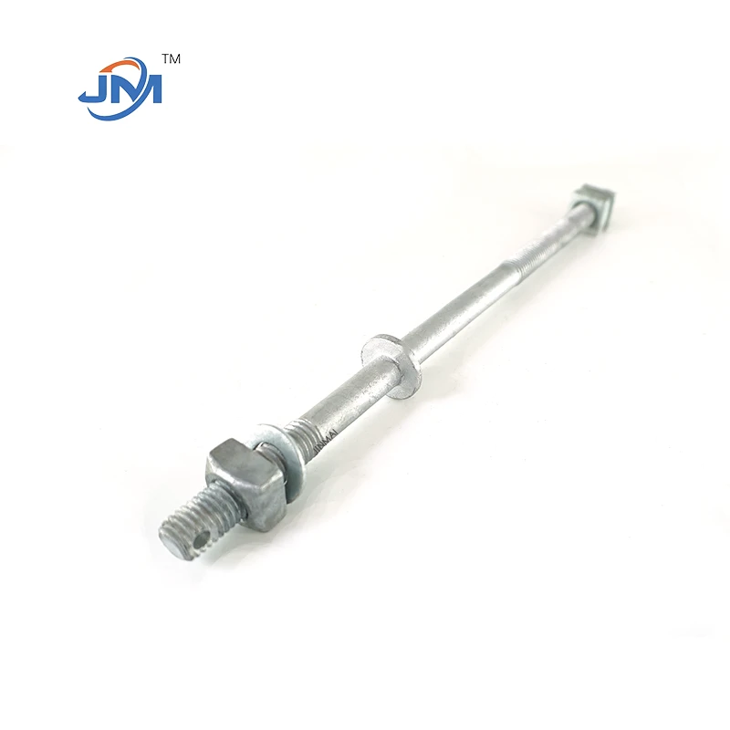 Hot plonje galvanize sèl ak doub boulon boulon fache