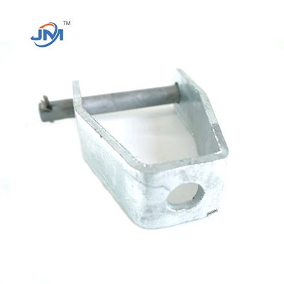 Segondè Clevis Bracket Hot DIP galvanize Pol Liy Materyèl